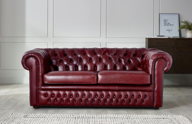 Claridge Luxury Leather Chesterfield Sofa