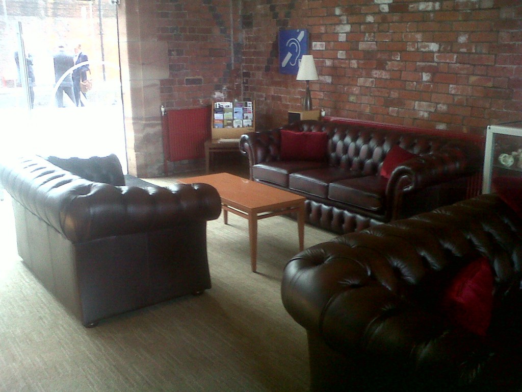 Gladbury Sofas in the First Class Lounge